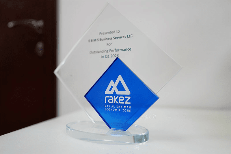 RAKEZ Outstanding Sales Support Award