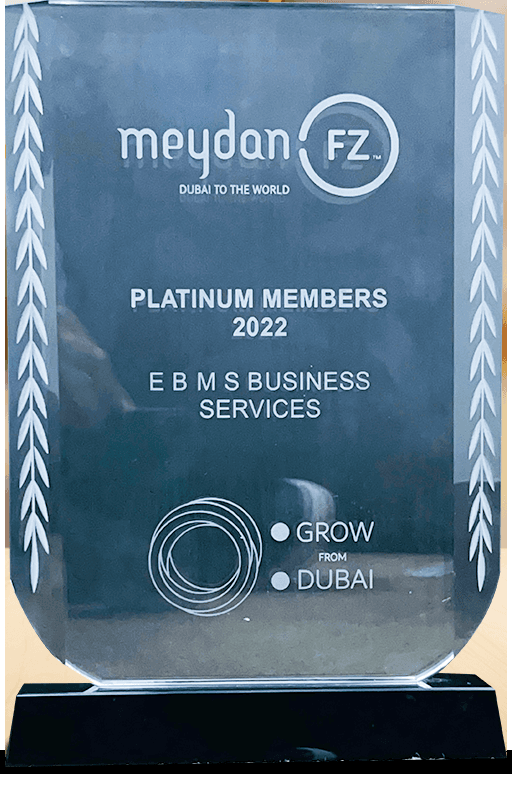 Meydan Freezone Executive Setup Appreciation Certificate